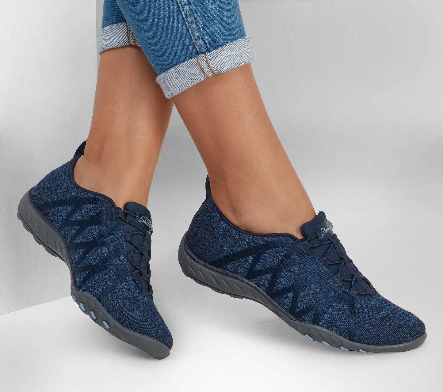 Skechers 100301/NVY Relaxed Fit: Breathe-Easy - Infi-Knity