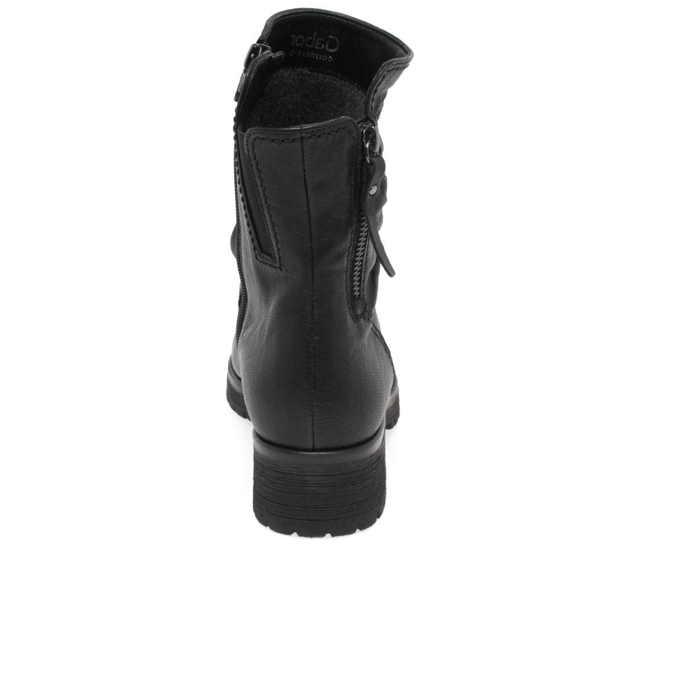 Gabor Zola Women's Biker Boots | Black | 72.092.27