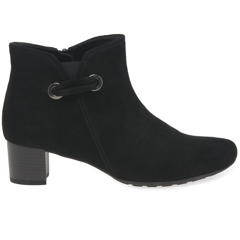 Gabor Keegan 52.827.47 Women's Ankle Boots - Black Suede