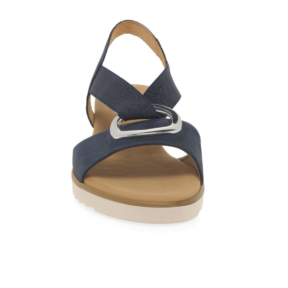 Gabor Sandal 42.753.36 Blue Nubuck