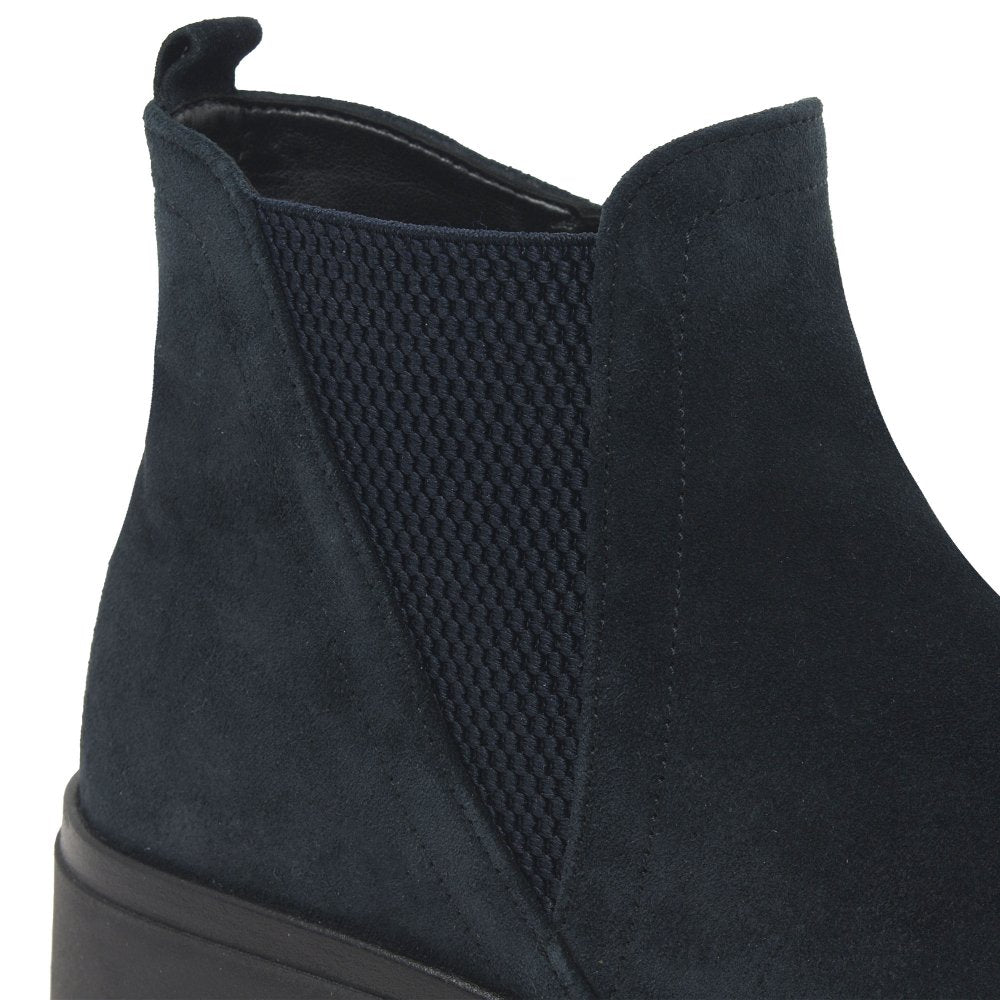 Gabor Dublin Women's Chelsea Boots | Dark Blue Suede | 72.061.46