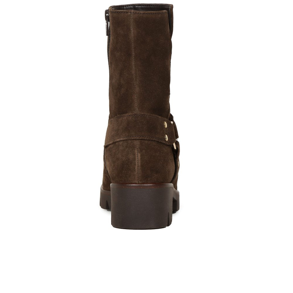 Gabor Buford 51.713.18 Women's Biker Boots - Brown Suede