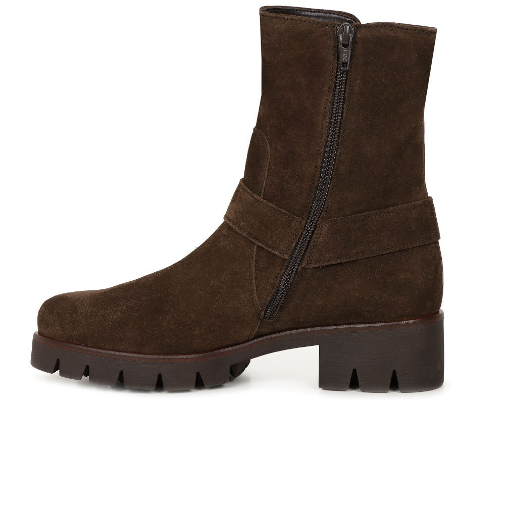 Gabor Buford 51.713.18 Women's Biker Boots - Brown Suede