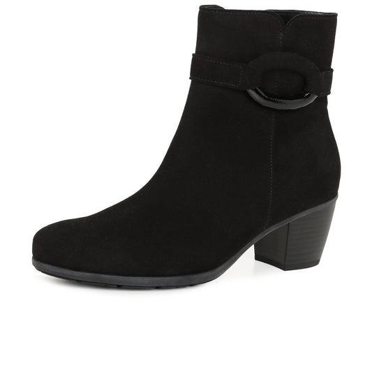 Gabor Equity Women's Ankle Boots | Black Suede | 75.523.17