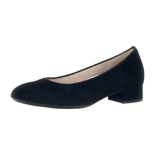 Gabor Pumps Women's Block Heels | Black Suede | 71.421.17