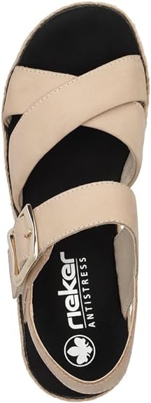Rieker Women's Wedge Adjustable Strap Sandal