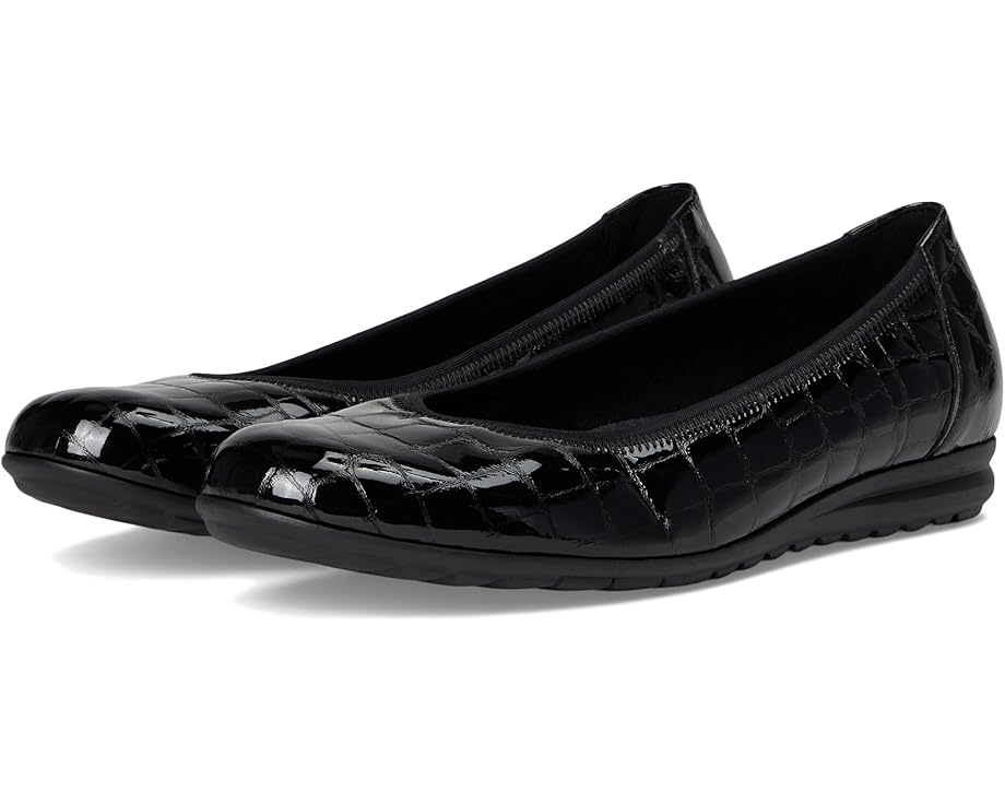 Gabor Splash Women's Pump | Black Patent Croc | 72.620.87