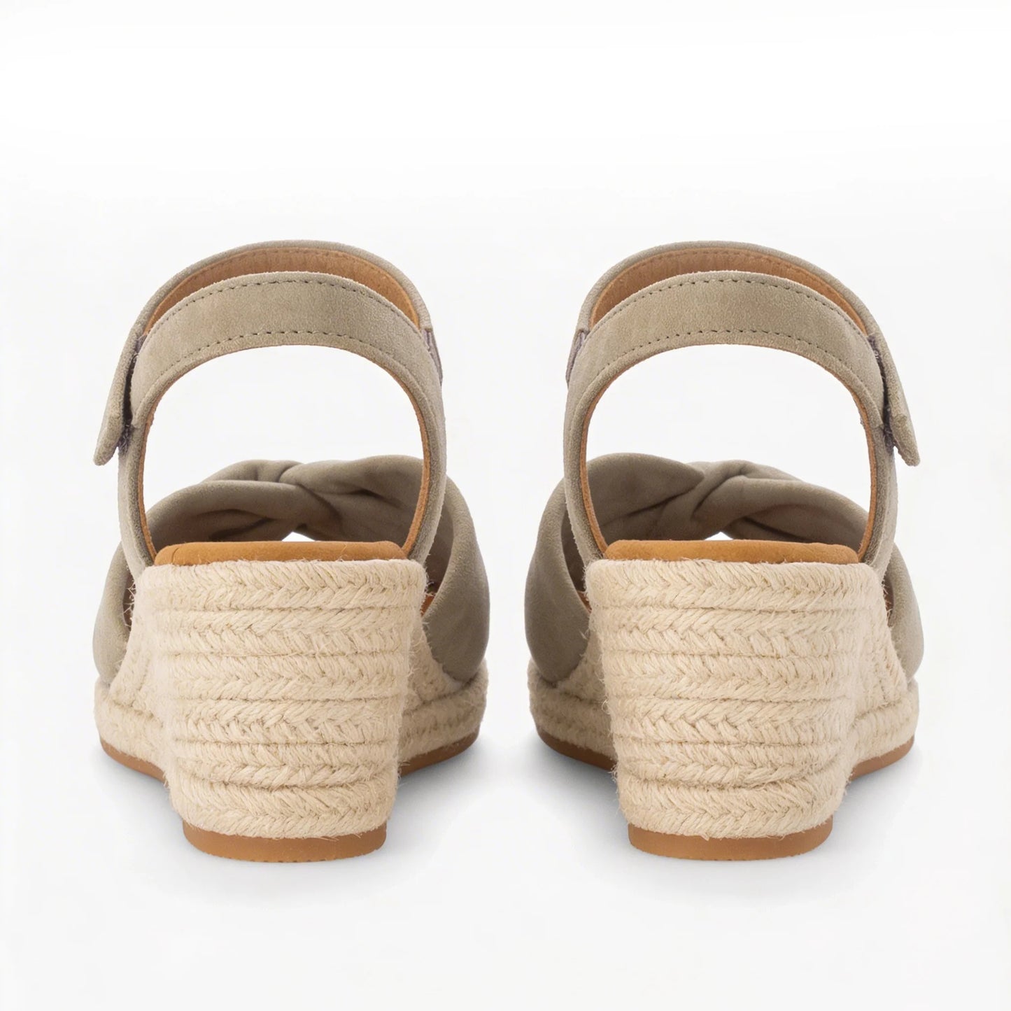 Gabor Moon Women's Wedge Heel Sandals | Green Suede | 82.712.11