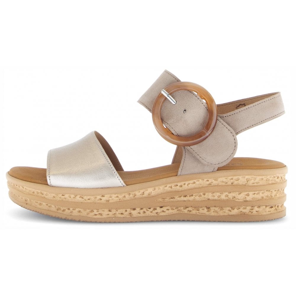 Gabor Women's Andre Sandals | Puder/ Gold | 64.550.62