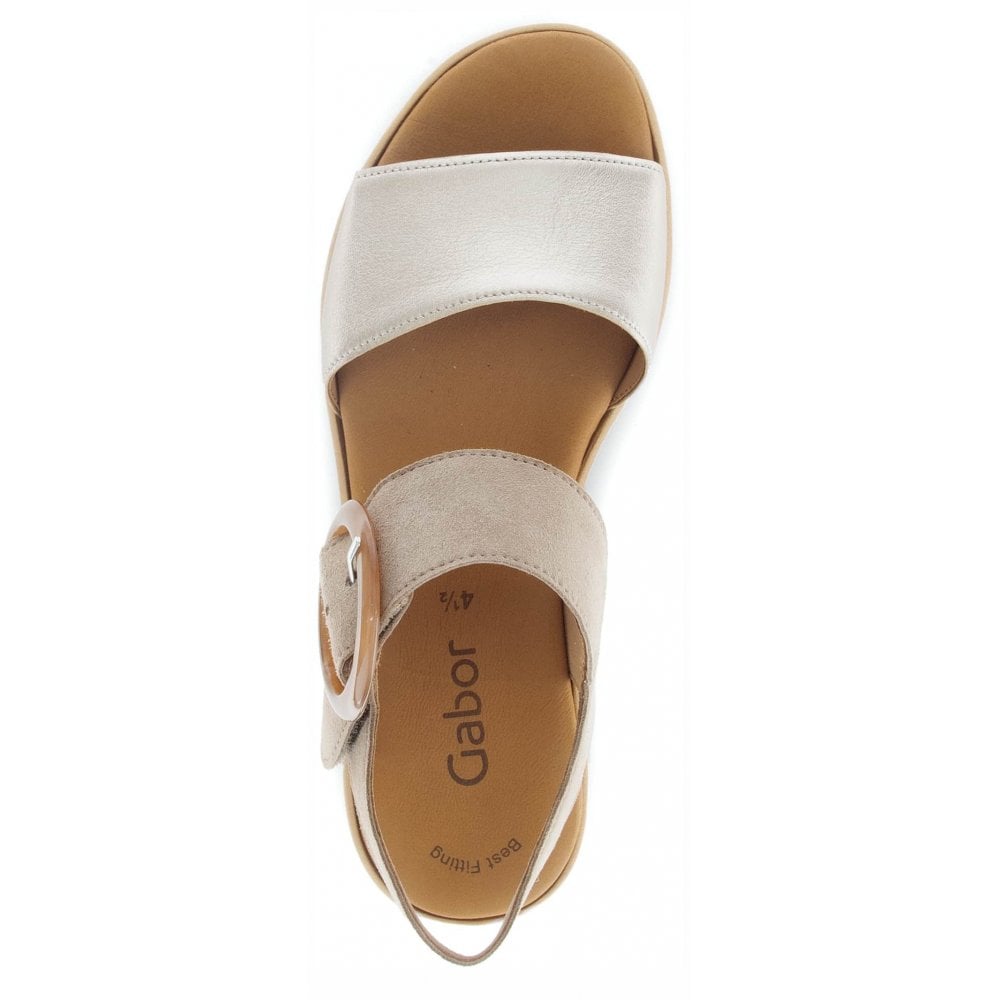 Gabor Women's Andre Sandals | Puder/ Gold | 64.550.62