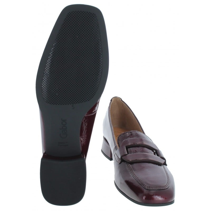 Gabor Great Women's Loafers | Burgundy Patent | 75.261.95
