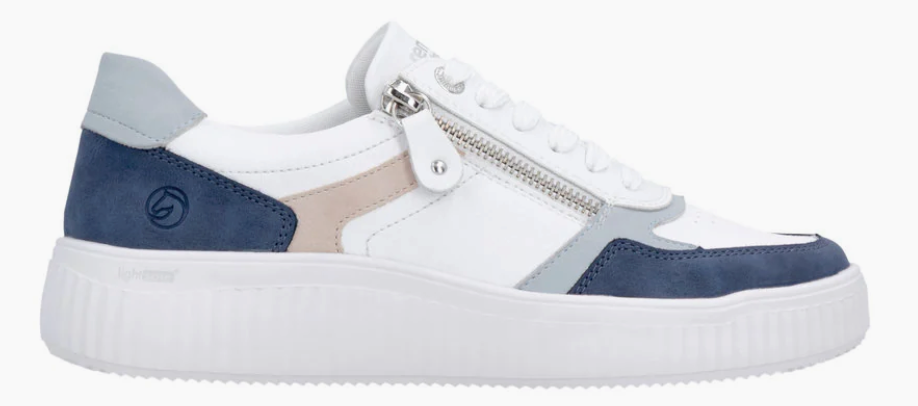 Remonte Women's Leather Trainer - White | D3E05-80