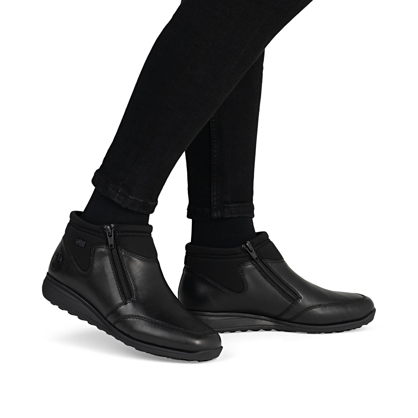 Rieker Women's Zip Boots | Black | 47270-00