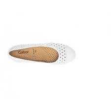 Gabor slip on shoes 44.169.21 White Leather