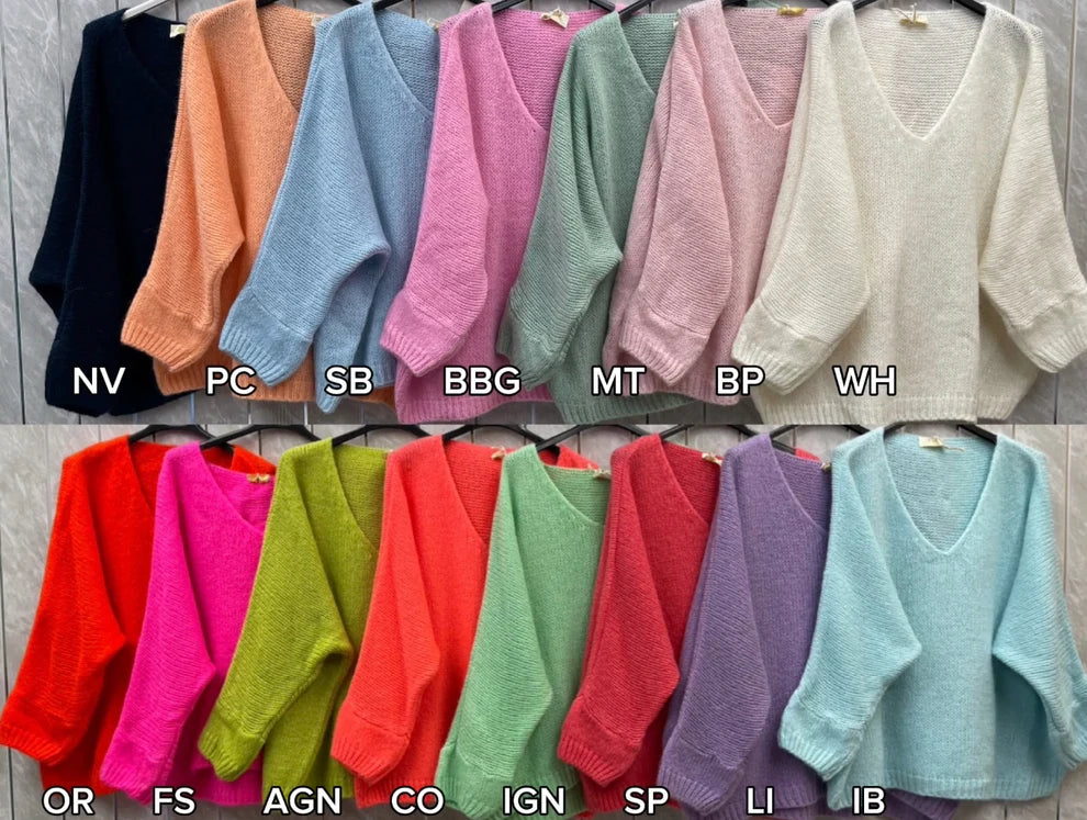 G7 V-Neck Mohair Jumper