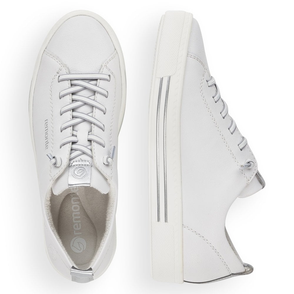 Remonte Trainers D0913 Ladies Shoes White