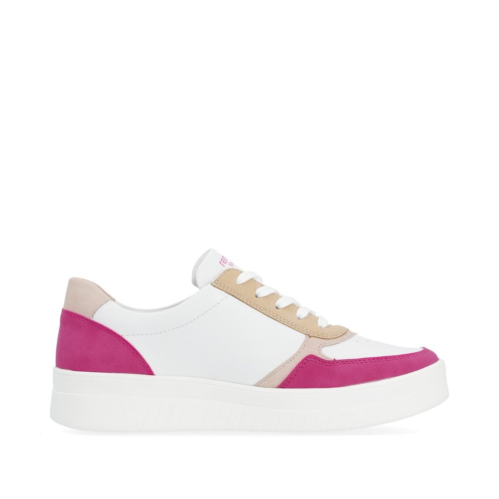 Remonte Trainers D0J01 Ladies Shoes White Combi