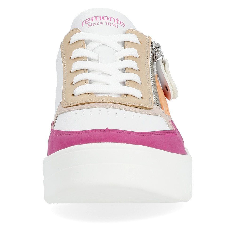 Remonte Trainers D0J01 Ladies Shoes White Combi