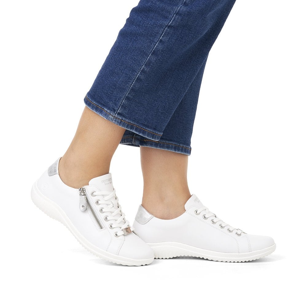 Remonte Trainers D1E03 Ladies Shoes White
