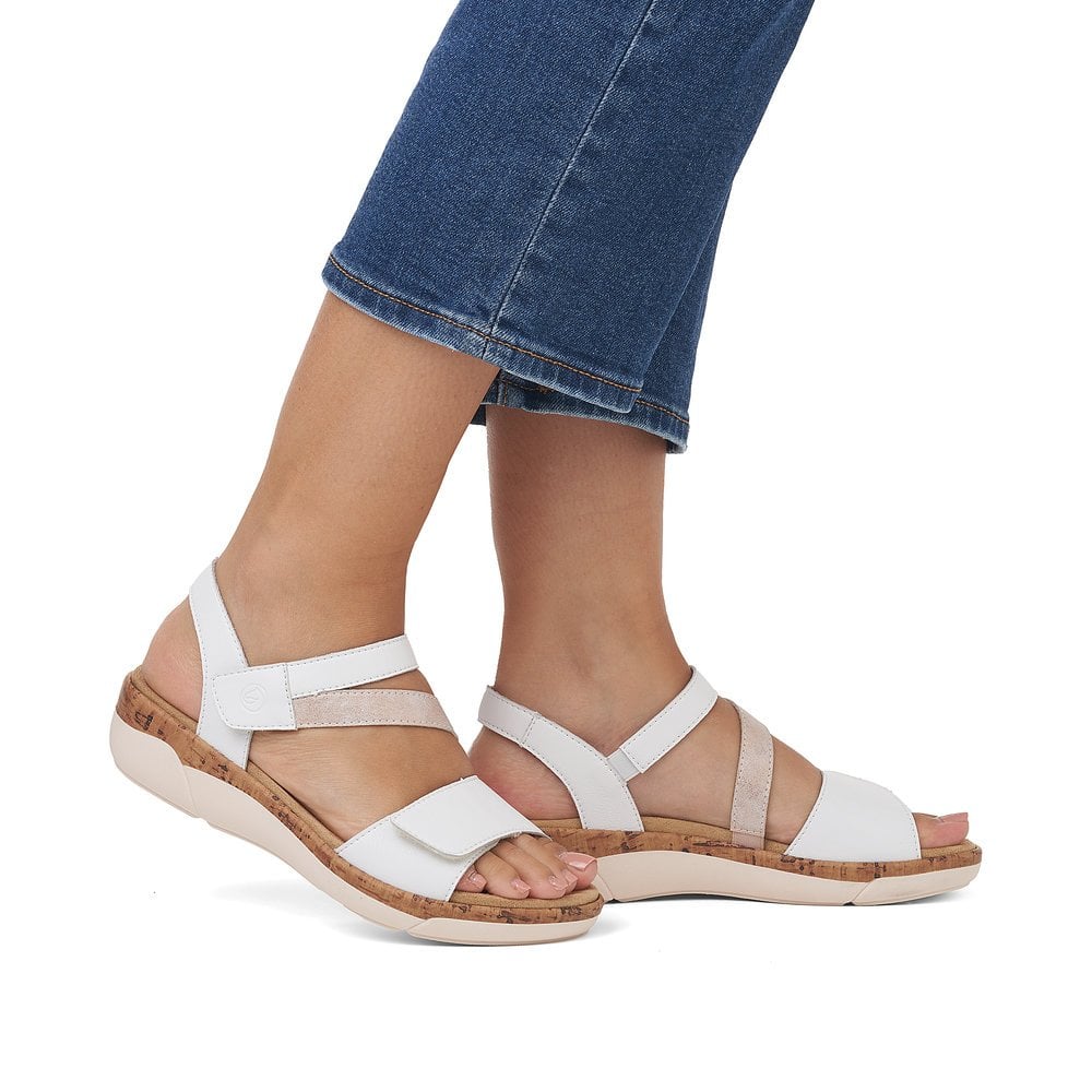 Remonte Ladies Sandals | White | R6860-90