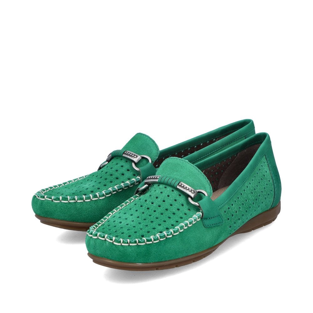 Rieker 40253 Ladies Shoes Green