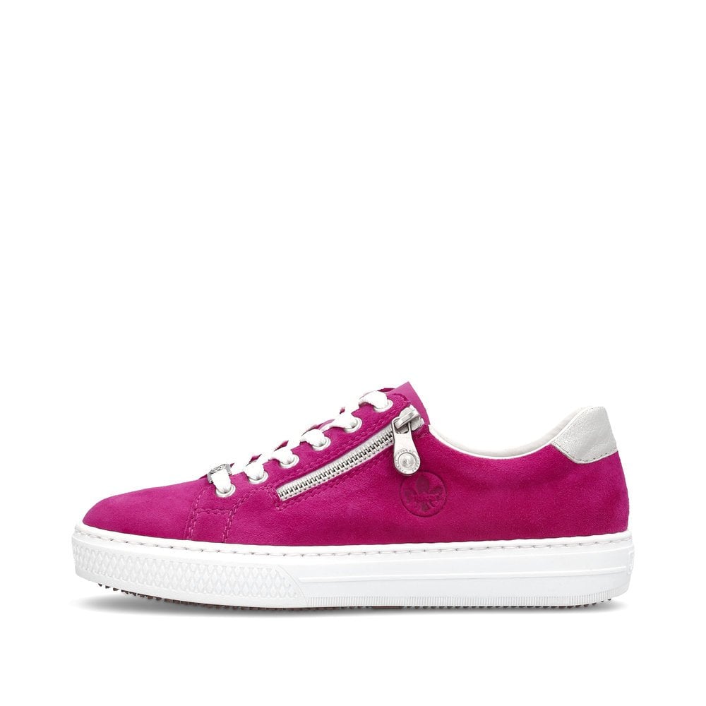 Rieker Trainers L591L Ladies Shoes Rose
