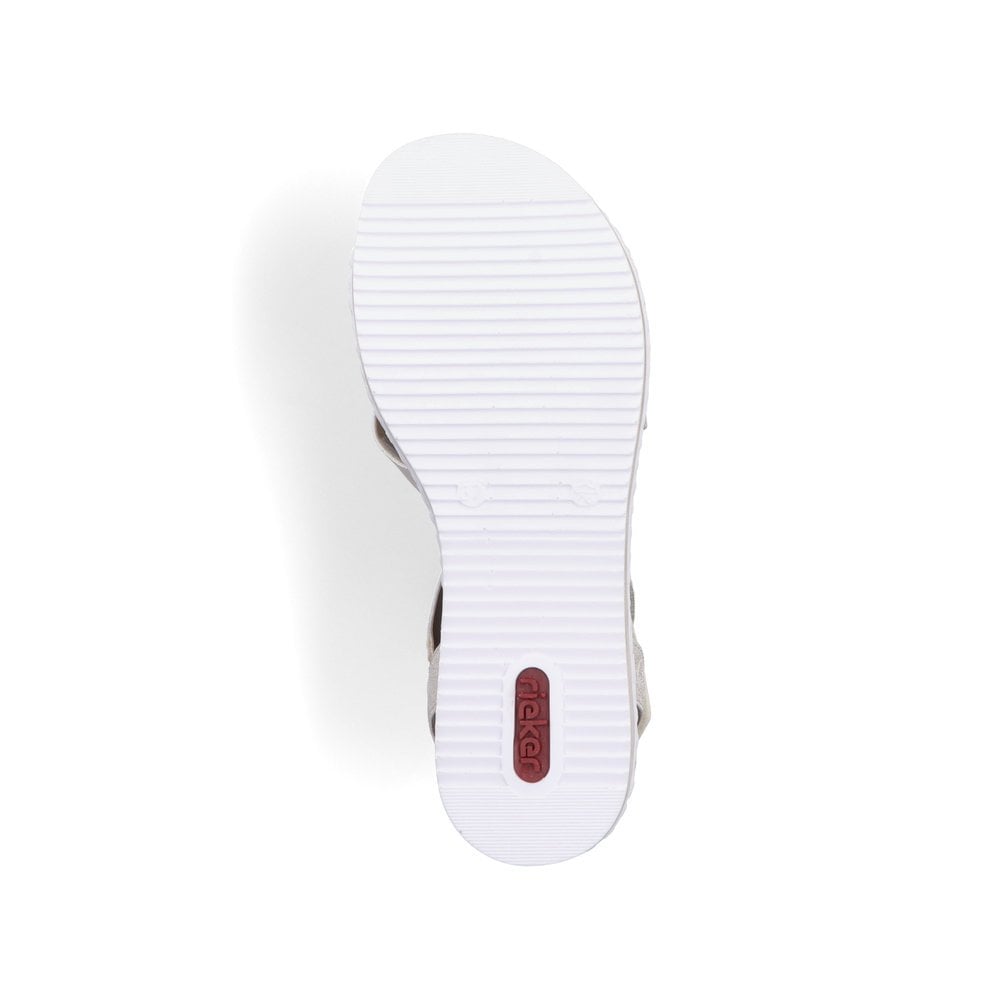 Rieker Sandals V3663 Ladies Shoes Gold