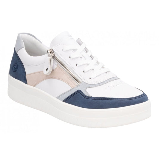 Remonte Zip Shoes for Ladies| White Combination | D0J01 - 85