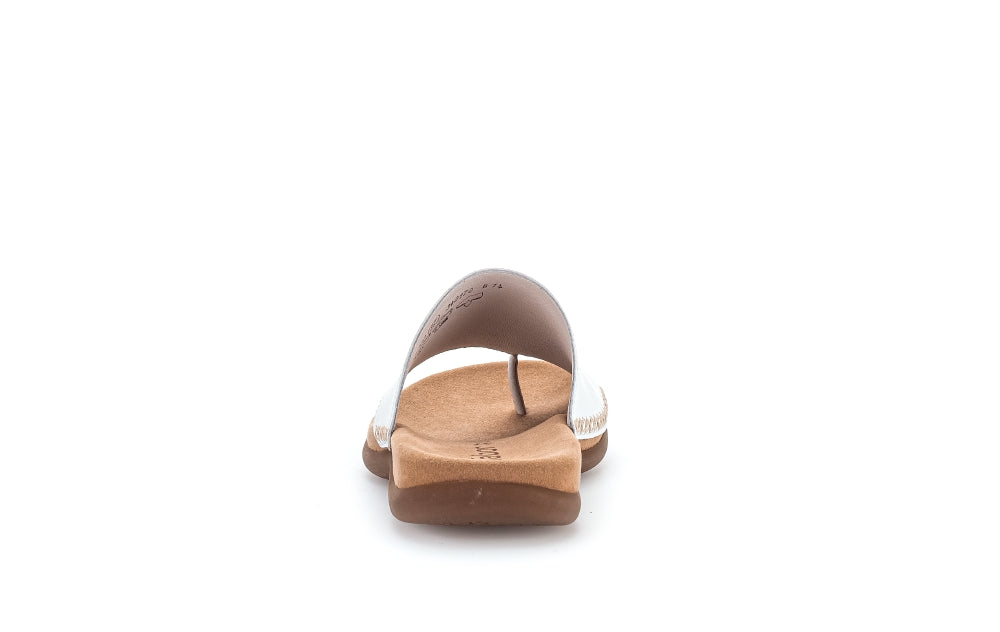 Gabor Lanzarote 03.700 Ladies Toe-post Sandals slip-on ,leather, nubuck, metallic,best fitting Colours Ltd, Colours, Colours Farnham, Colours Shoes