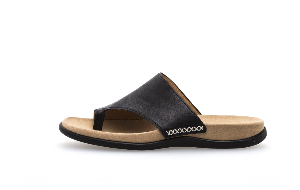 Gabor Lanzarote 03.700 Ladies Toe-post Sandals slip-on ,leather, nubuck, metallic,best fitting Colours Ltd, Colours, Colours Farnham, Colours Shoes