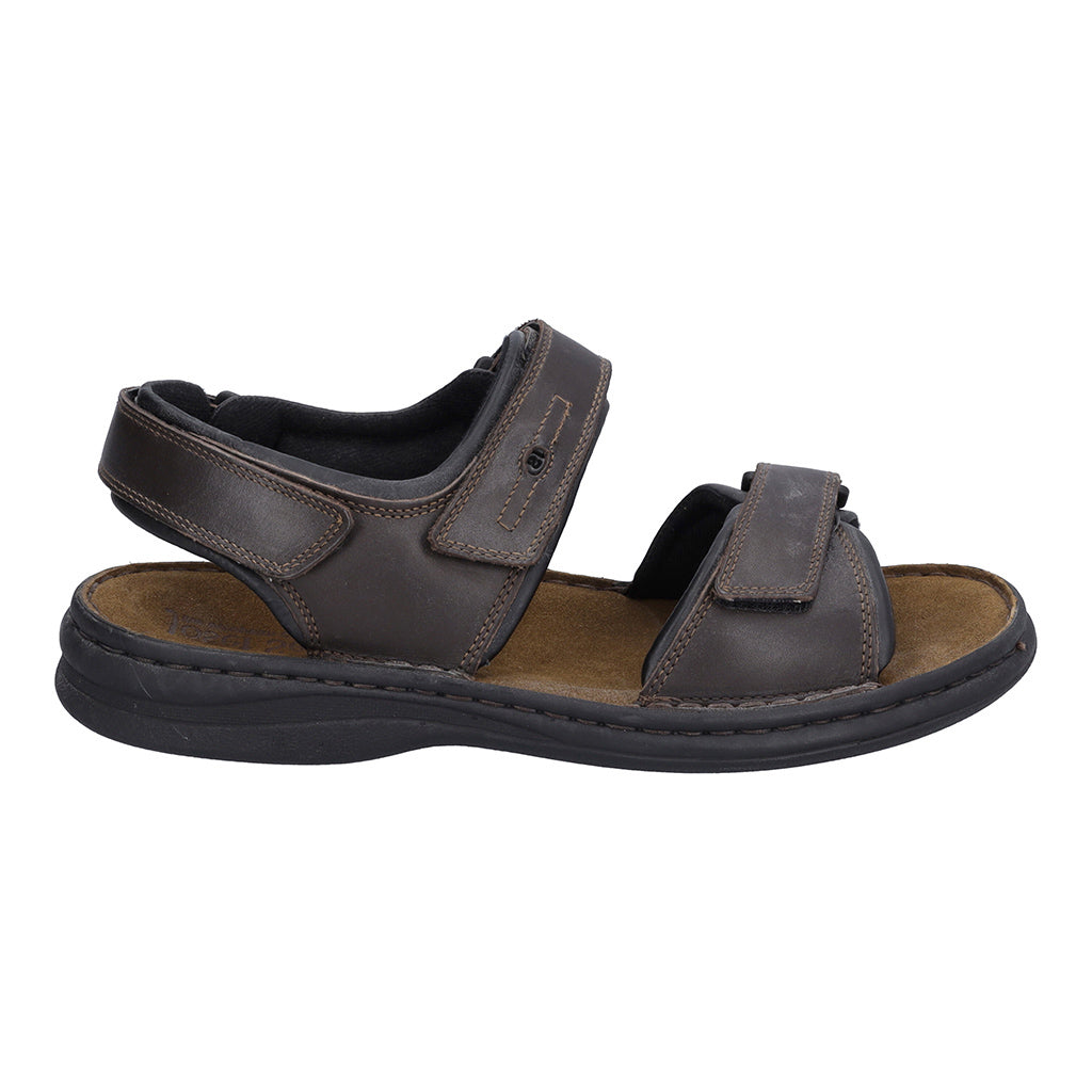 Josef Seibel Rafe Mens Sandals open-toe leather sandal with three fully adjustable straps Colours Ltd, Colours, Colours Farnham, Colours Shoes
