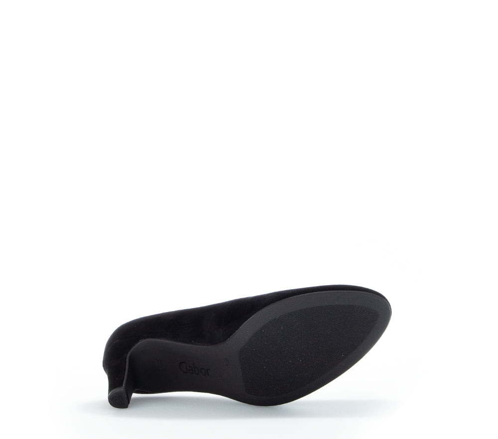 Gabor Edina 21.410 Ladies Court Shoes suede, leather, premium, luxurious Colours Ltd, Colours, Colours Farnham, Colours Shoes
