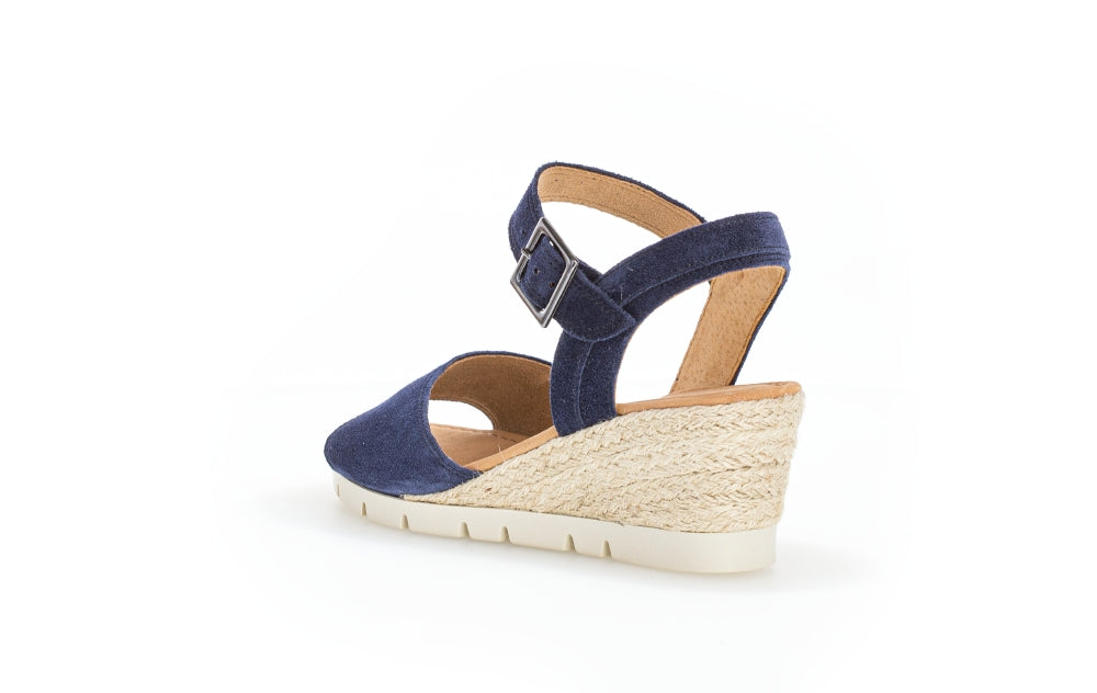 Gabor Nieve 22.042 Ladies Wedge Sandals suede, buckle, wedge heels Colours Ltd, Colours, Colours Farnham, Colours Shoes