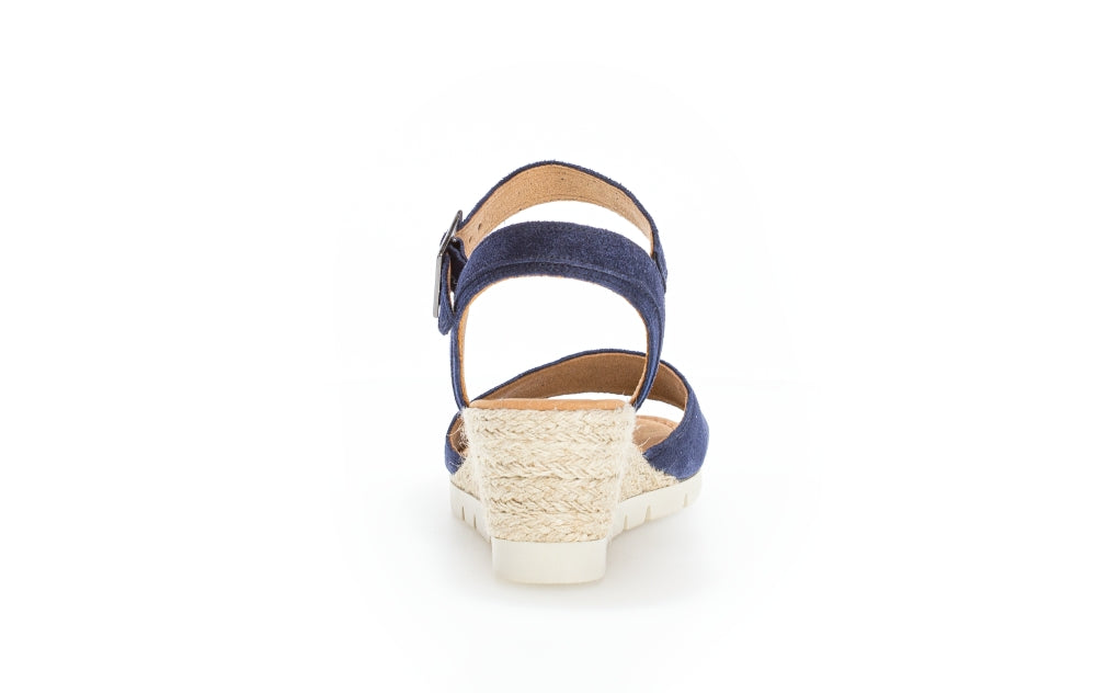 Gabor Nieve 22.042 Ladies Wedge Sandals suede, buckle, wedge heels Colours Ltd, Colours, Colours Farnham, Colours Shoes