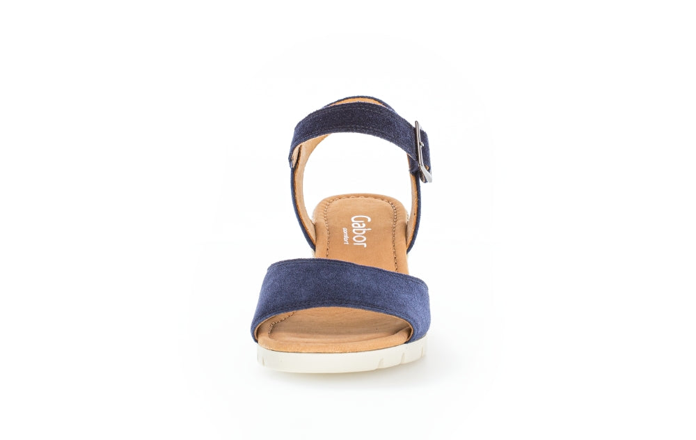 Gabor Nieve 22.042 Ladies Wedge Sandals suede, buckle, wedge heels Colours Ltd, Colours, Colours Farnham, Colours Shoes