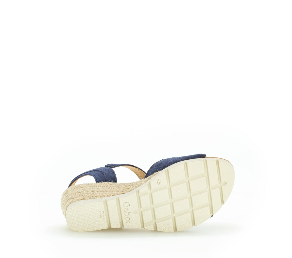 Gabor Nieve 22.042 Ladies Wedge Sandals suede, buckle, wedge heels Colours Ltd, Colours, Colours Farnham, Colours Shoes