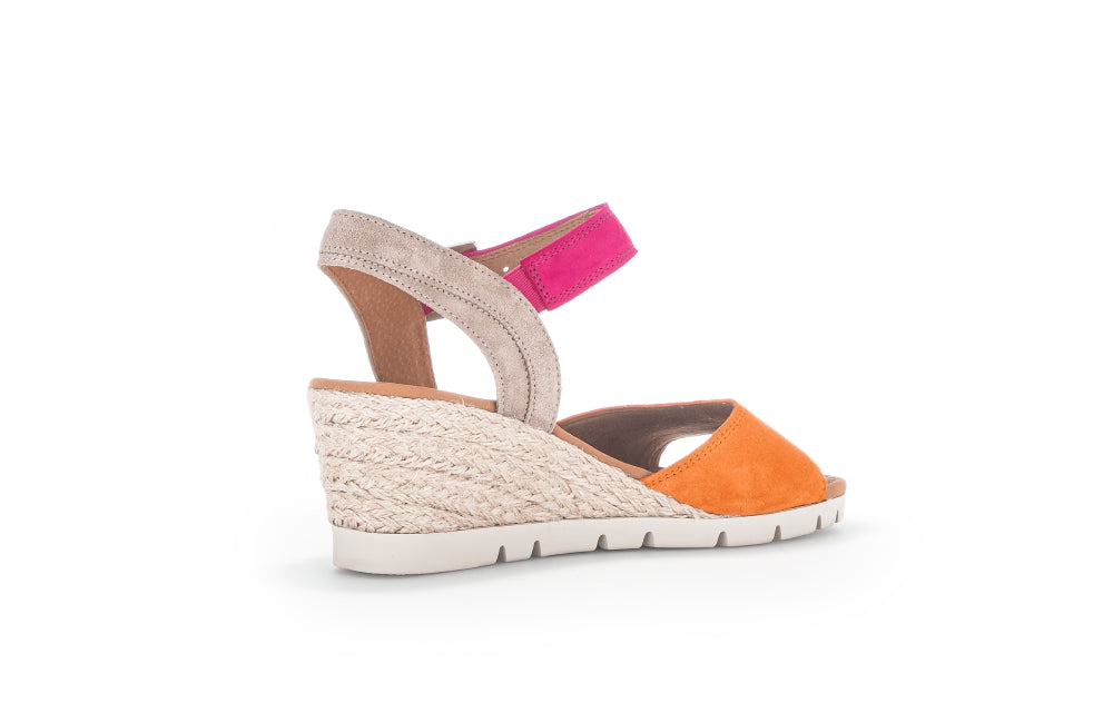 Gabor Nieve 22.042 Ladies Wedge Sandals suede, buckle, wedge heels Colours Ltd, Colours, Colours Farnham, Colours Shoes