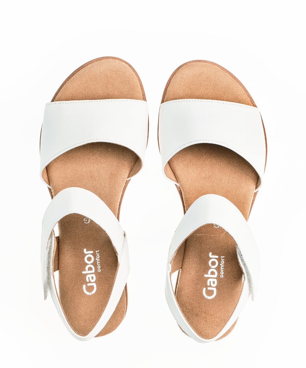 Gabor Raynor 22.750 Ladies Low Wedge Sandals leather,rip tape fastening Colours Ltd, Colours, Colours Farnham, Colours Shoes