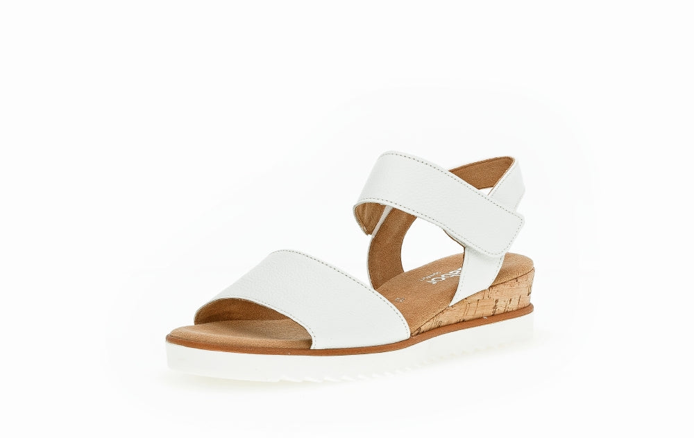 Gabor Raynor 22.750 Ladies Low Wedge Sandals leather,rip tape fastening Colours Ltd, Colours, Colours Farnham, Colours Shoes