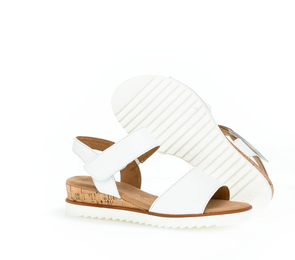Gabor Raynor 22.750 Ladies Low Wedge Sandals leather,rip tape fastening Colours Ltd, Colours, Colours Farnham, Colours Shoes