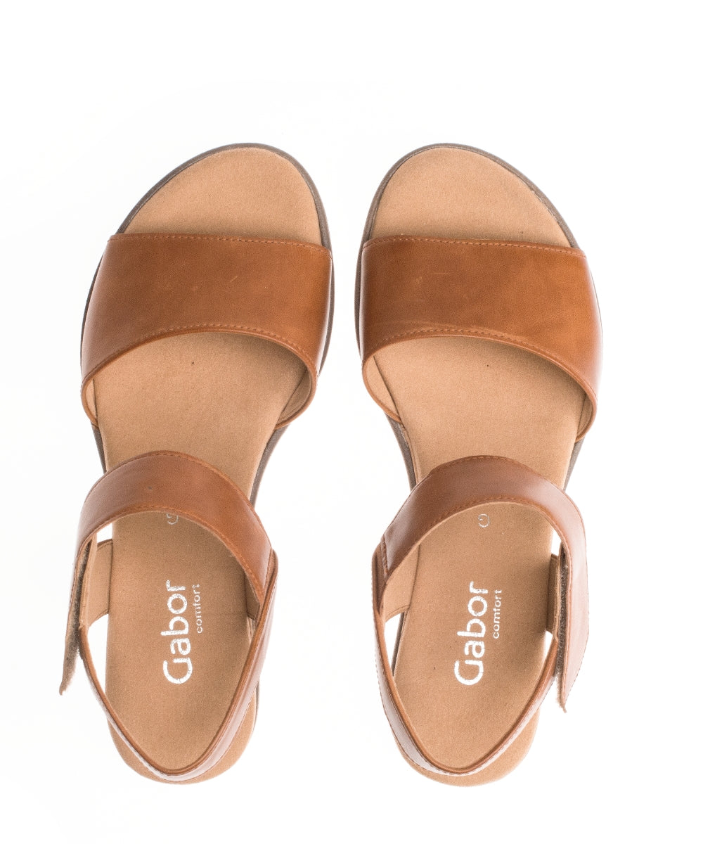 Gabor Raynor 22.750 Ladies Low Wedge Sandals leather,rip tape fastening Colours Ltd, Colours, Colours Farnham, Colours Shoes