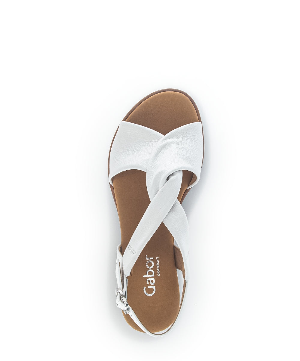Gabor Rich 22.751 Ladies Low Wedge Sandals leather, wedged heel, buckle Colours Ltd, Colours, Colours Farnham, Colours Shoes