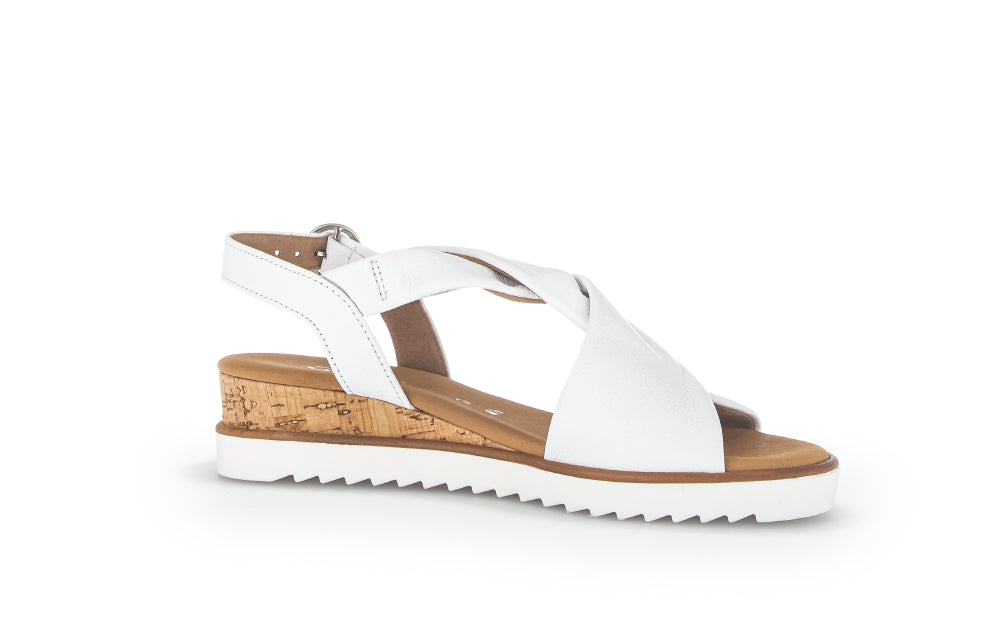 Gabor Rich 22.751 Ladies Low Wedge Sandals leather, wedged heel, buckle Colours Ltd, Colours, Colours Farnham, Colours Shoes