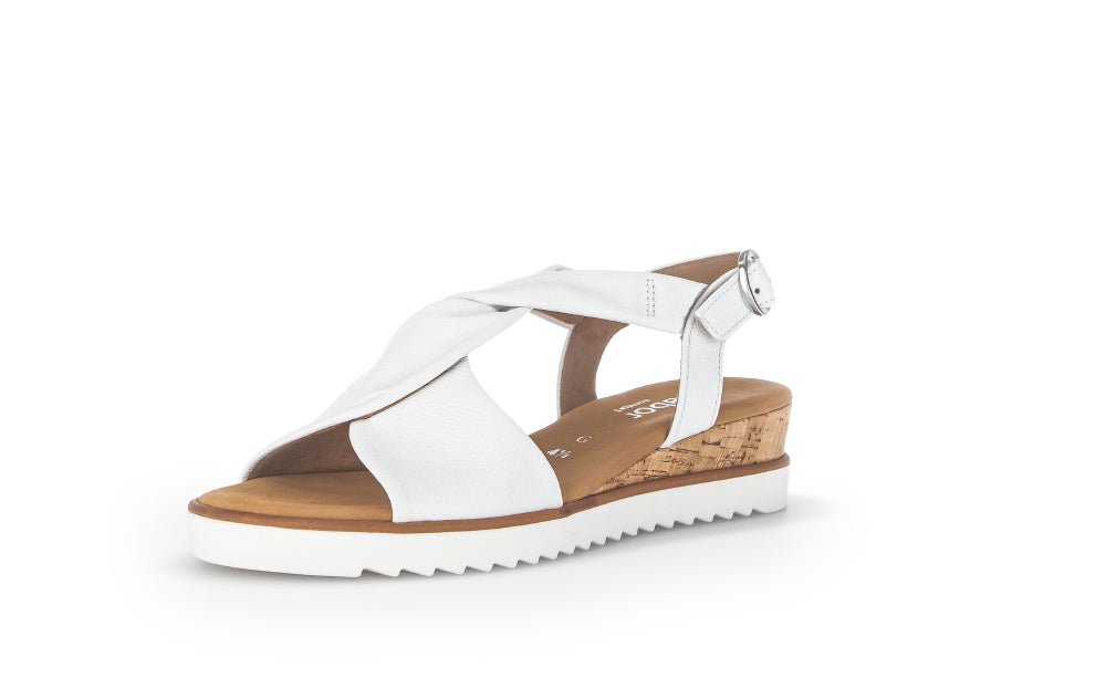 Gabor Rich 22.751 Ladies Low Wedge Sandals leather, wedged heel, buckle Colours Ltd, Colours, Colours Farnham, Colours Shoes