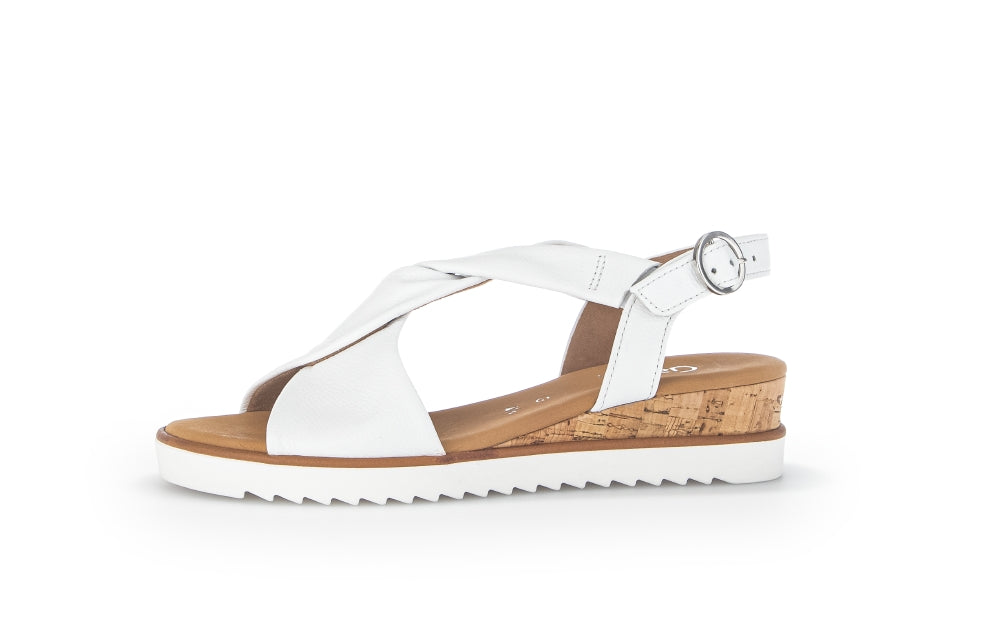 Gabor Rich 22.751 Ladies Low Wedge Sandals leather, wedged heel, buckle Colours Ltd, Colours, Colours Farnham, Colours Shoes