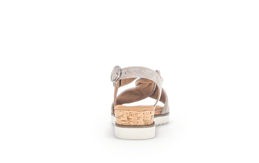 Gabor Rich 22.751 Ladies Low Wedge Sandals leather, wedged heel, buckle Colours Ltd, Colours, Colours Farnham, Colours Shoes
