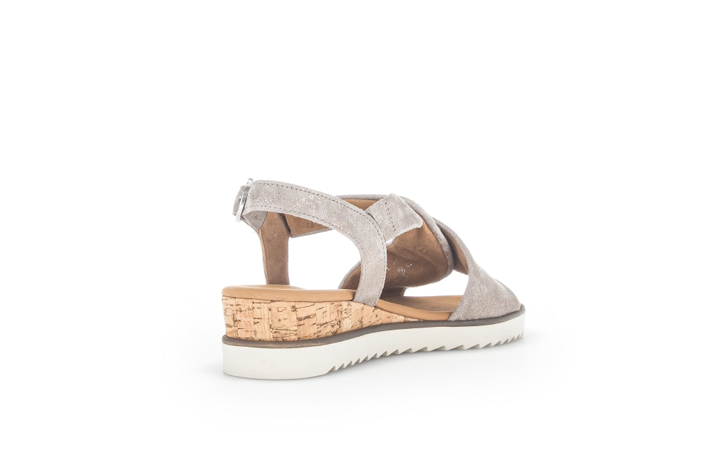 Gabor Rich 22.751 Ladies Low Wedge Sandals leather, wedged heel, buckle Colours Ltd, Colours, Colours Farnham, Colours Shoes