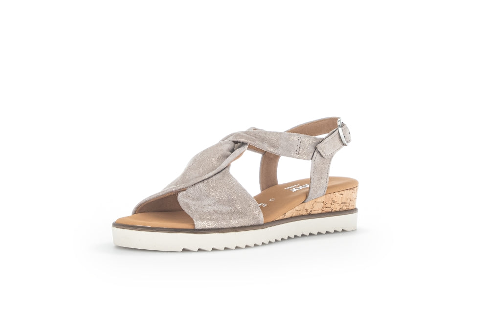 Gabor Rich 22.751 Ladies Low Wedge Sandals leather, wedged heel, buckle Colours Ltd, Colours, Colours Farnham, Colours Shoes