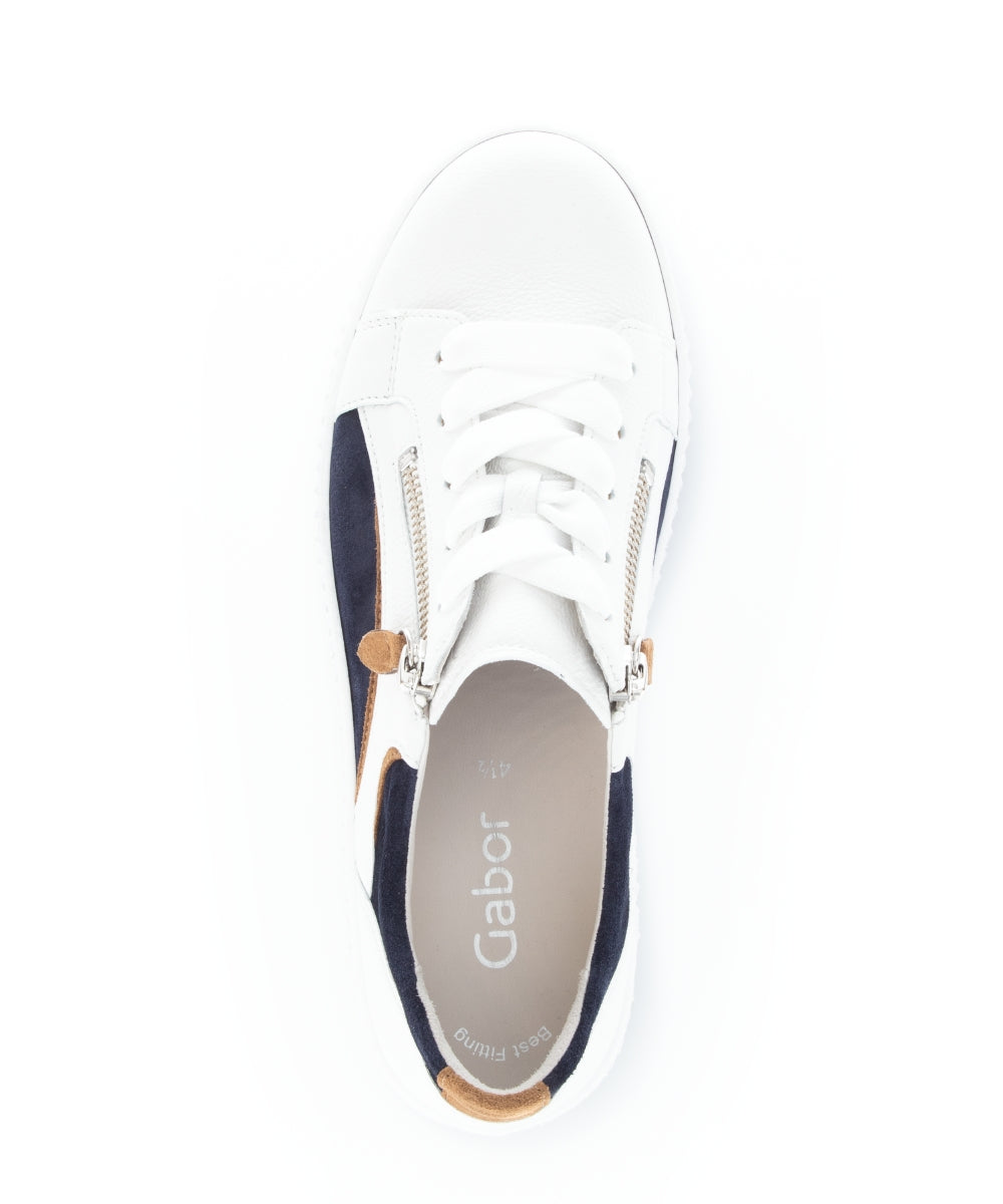 Gabor Wemo 23.330.20 Ladies Trainers leather, suede, side zip Colours Ltd, Colours, Colours Farnham, Colours Shoes