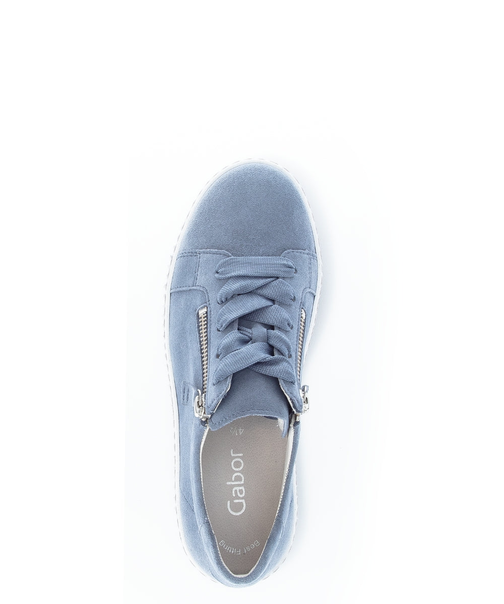 Gabor Wisdom 23.334 Ladies Fashion Trainers leather, suede, two zip, side zip Colours Ltd, Colours, Colours Farnham, Colours Shoes